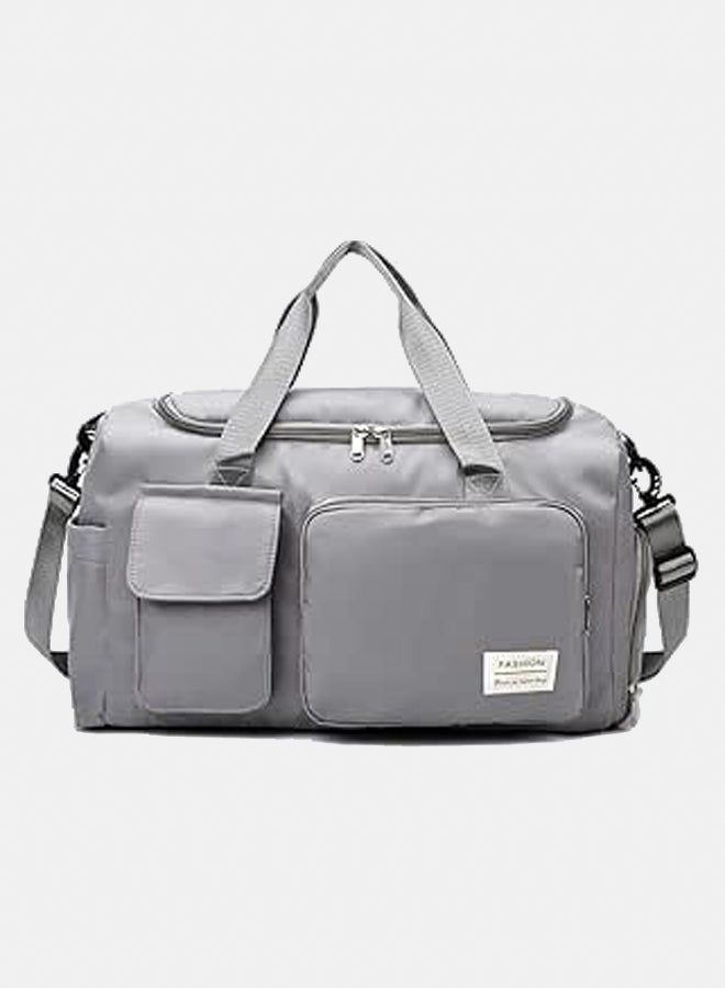 X-Force Plaza Women's Sports Bag, Duffel Fabric, with Shoe Pocket and Wet Pocket, Water Resistant, Suitable for Travel and Weekends, Green Color, 46cm x 25cm x 28cm, Nylon